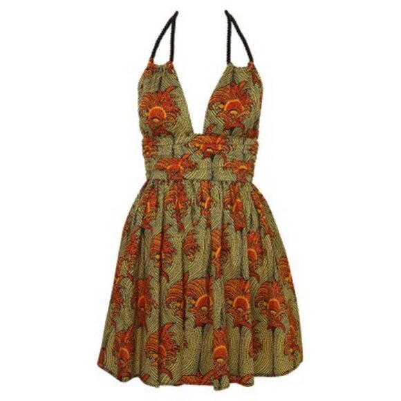 Kate Moss for Topshop Halterneck Kaftan Liberty Dress ASO Blake Lively - Picture 2 of 8